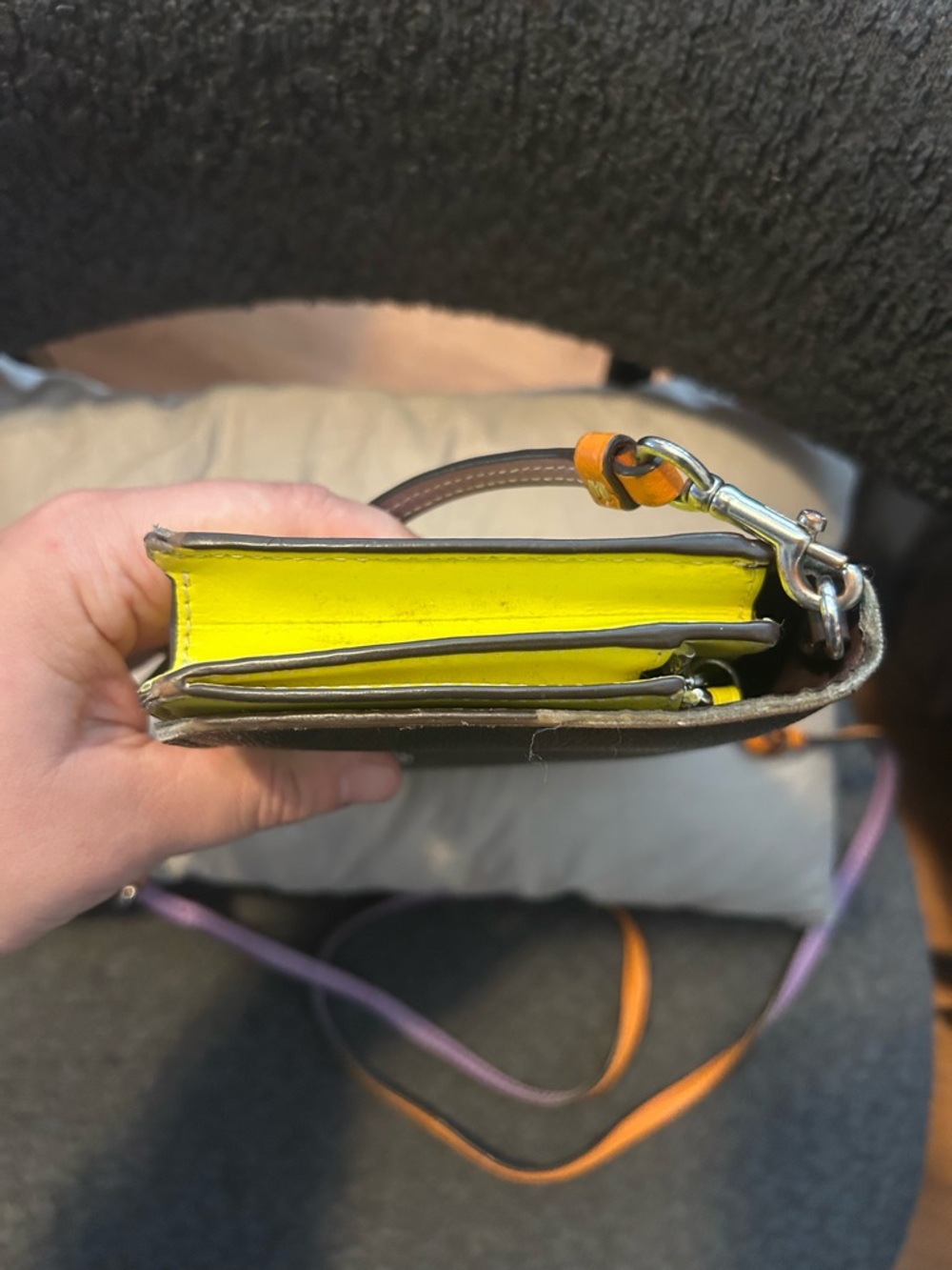 Coach Anna Foldover Signature Crossbody Colorful Accents - Picture 6 of 7